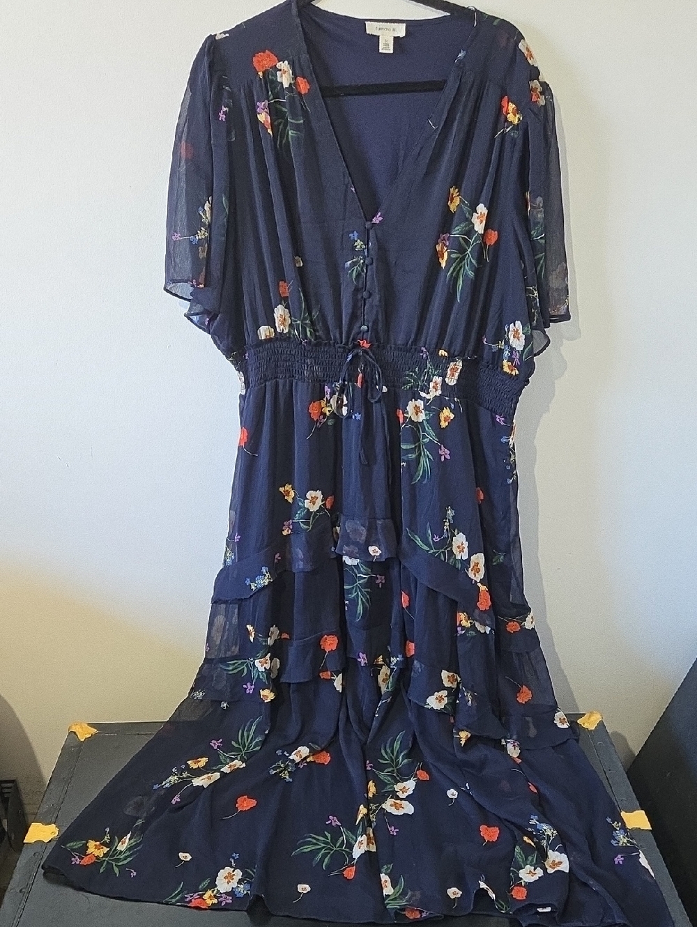 Tamara H Ladies 3X Floral Maxi Dress